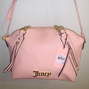 🎉SALE🎉 Juicy Couture Large Pink Satchel Handbag Purse Macroon 2022